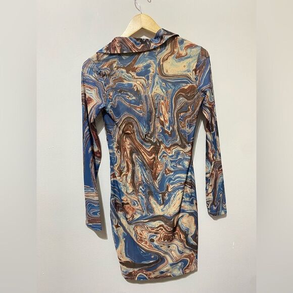 NWT Princess Polly Tyler Swirl Mini Bodycon Dress - Picture 5 of 5